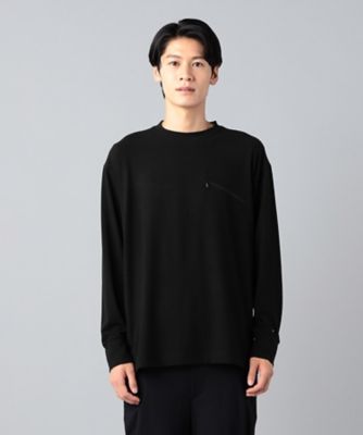 DENDI  ットン Tシャツ ファスナーポケット付き ファスナーポケット 長袖Tシャツ（2727TI07） | β MEN