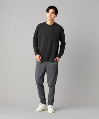DENDI  ットン Tシャツ ファスナーポケット付き ファスナーポケット 長袖Tシャツ（2727TI07） | β MEN