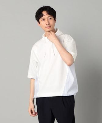 ＜β MEN (Men)＞スピンドル　半袖パーカ（２７５１ＣＫ０３）