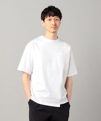 ＜β MEN (Men)＞アシンメトリー切替　Ｔシャツ（２７５２ＴＫ０３）