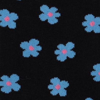 フラワー柄　クルーソックス（２７５４ＱＣ０１）