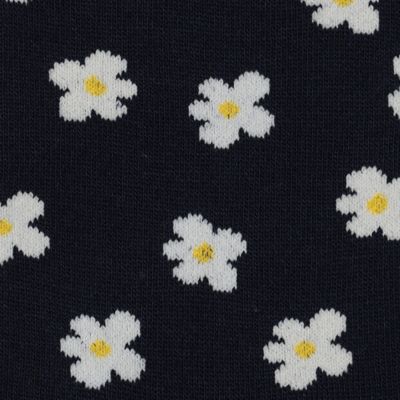 フラワー柄　クルーソックス（２７５４ＱＣ０１）