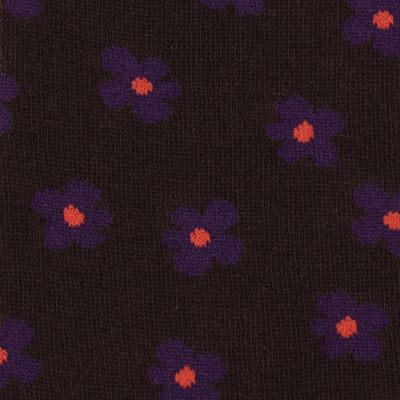 フラワー柄　クルーソックス（２７５４ＱＣ０１）