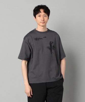 β MEN (Men)/ベータ・メン サーフガールプリント Tシャツ(2754TK06) グレー トップス【三越伊勢丹/公式】