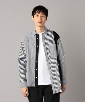 アシンメトリー ストライプシャツ（2755IM01） | β MEN (Men