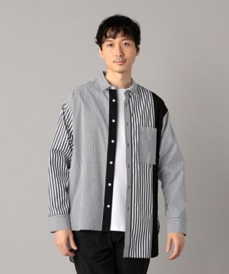 アシンメトリー ストライプシャツ（2755IM01） | β MEN (Men
