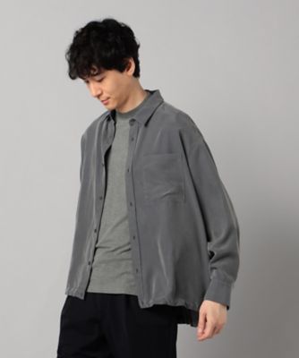 β MEN (Men)/ベータ・メン スエード起毛 スピンドルシャツ(2757IM03) グレー トップス【三越伊勢丹/公式】