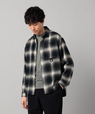 NATIONAL チェック柄　オンブレシャツ WINTER SALE】NEL WORK SHIRTS/ネルワークシャツ オンブレチェック|Lee