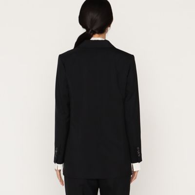 【美品】GIVENCHY モヘヤ混　テーラードジャケット 黒 42 レイヤード 美品】GIVENCHY モヘヤ混 テーラードジャケット 黒 42
