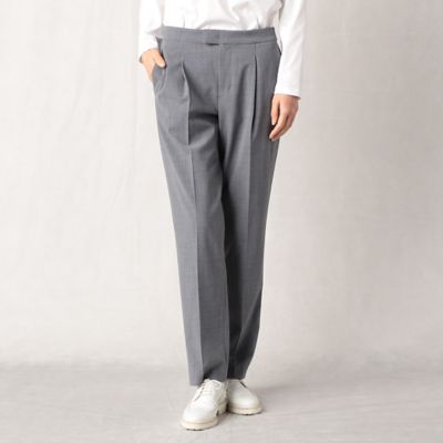 ＜BASILE28 (Women)＞【セットアップ対応】２ｗａｙポプリン　センタープレスパンツ（２８０１ＰＣ０４）