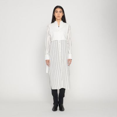 ロゴストライプ　クレリックロングシャツ（２８０３ＨＧ０１）