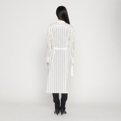 ロゴストライプ　クレリックロングシャツ（２８０３ＨＧ０１）