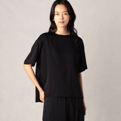 ＜BASILE28 (Women)＞洗えるシルク　Ｔシャツ（２８０５ＢＥ０３）