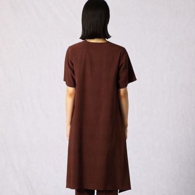 【セットアップ対応】トリビスストレッチ　　Ｖネックチュニックドレス（２８０５ＯＺ０１）