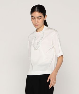 ＜BASILE28 (Women)＞ＭＩＭＯＳＡ　ショート丈Ｔシャツ（２８０５ＴＫ０６）