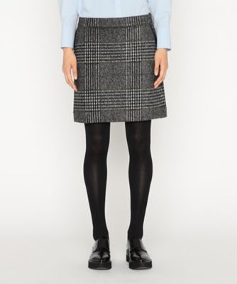 グレンチェックジャージー ミニスカート（2807FM05