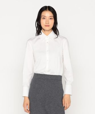 【美品】ブラミンク blamink ジャガード　ブラウス　38ホワイト　シルク 美品】ブラミンク blamink ジャガード ブラウス 38ホワイト