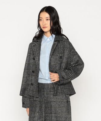 グレンチェックジャージー ジャケット（2807JM04