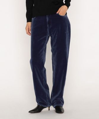 インディゴベルベット パンツ（2809PM23） | BASILE28 (Women