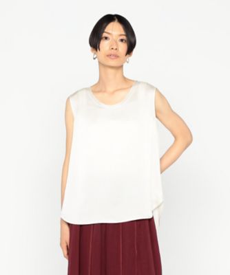 ＜BASILE28 (Women)＞ハンマーサテン　タンクトップ（２８１０ＢＫ１６）