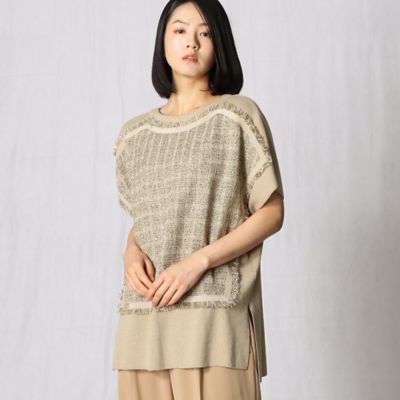＜BASILE28 (Women)＞〔ＰＡＯＬＥＴＴＩ〕ツイード　チュニックプルオーバー（２８１０ＩＹ１２）