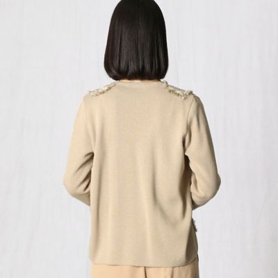 〔ＰＡＯＬＥＴＴＩ〕ツイード　ニットカーディガン（２８１０ＩＹ１３）