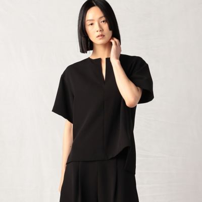 ＜BASILE28 (Women)＞【セットアップ対応】ソアパールコンパクト　キーネックブラウス（２８１４ＢＣ１３）