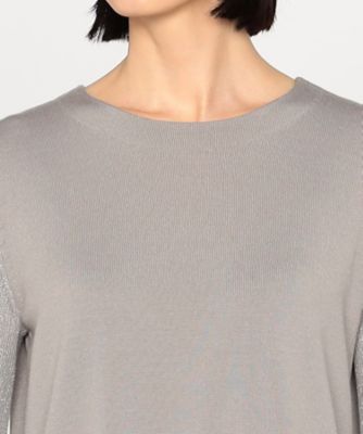 ＧＬＯＳＳＹ　ＲＩＢ　ラメプレーティングニットドレス（２８１４ＯＩ１０）