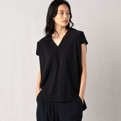 ＜BASILE28 (Women)＞【セットアップ対応】ユーロジャージー　Ｖネックプルオーバー（２８１６ＥＣ０８）