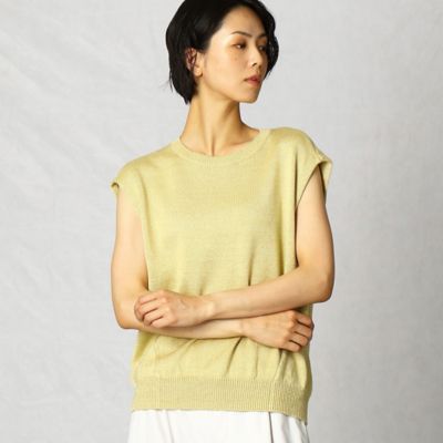 ＜BASILE28 (Women)＞ハーブ染め　ニットプルオーバー（２８１６ＩＴ１４）