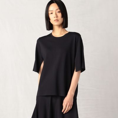 TO BE CHIC - ❤️TO BE CHIC ❤️アセテートナイロンストレッチニット プルオーバー セール】 【L】アセテートナイロンストレッチニット プル