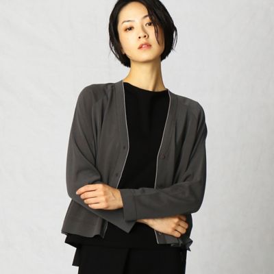 ジャージー仕立て　ニットカーディガン（２８１８ＩＴ１９）