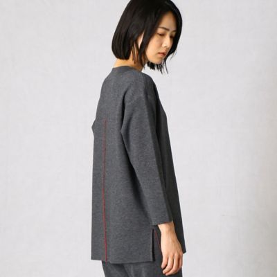 【セットアップ対応】コネクションニット　裏配色プルオーバー（２８１９ＩＷ１５）