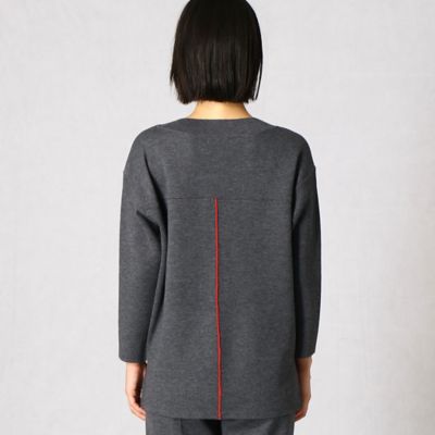 【セットアップ対応】コネクションニット　裏配色プルオーバー（２８１９ＩＷ１５）