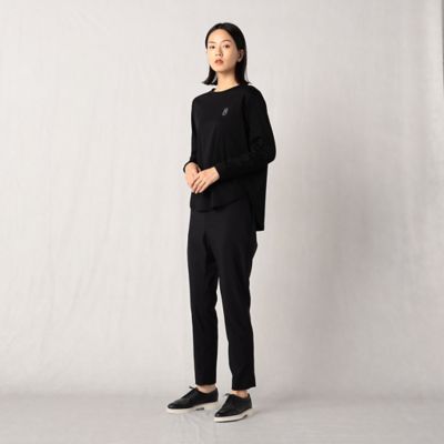 ハイゲージクリアスムース　エンブレム刺繍長袖Ｔシャツ（２８２０ＴＡ０４）