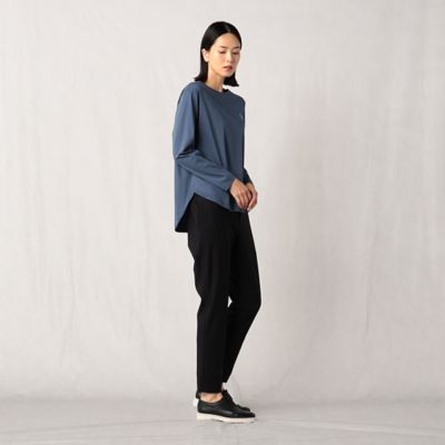 ハイゲージクリアスムース　エンブレム刺繍長袖Ｔシャツ（２８２０ＴＡ０４）