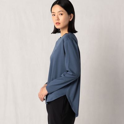 ハイゲージクリアスムース　エンブレム刺繍長袖Ｔシャツ（２８２０ＴＡ０４）