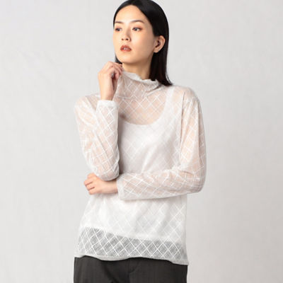 ＜BASILE28 (Women)＞ストレッチレース　タートルネックプルオーバー（２８２０ＴＡ０５）