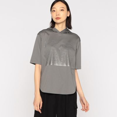 ＜BASILE28 (Women)＞プレミアムスムース　フードＴシャツ（２８２０ＴＧ０３）