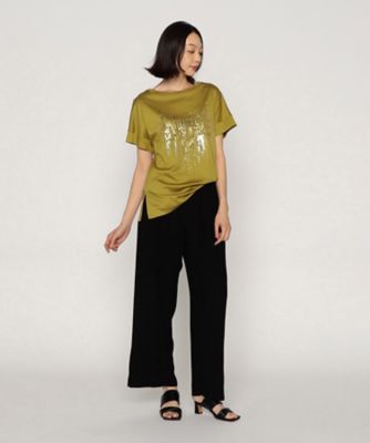 Ａｒｉｏｌｉｔｙスムース　ナイアガラスパンコール刺繍Ｔシャツ（２８２０ＴＧ０６）