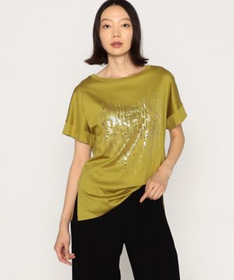 Ａｒｉｏｌｉｔｙスムース　ナイアガラスパンコール刺繍Ｔシャツ（２８２０ＴＧ０６）