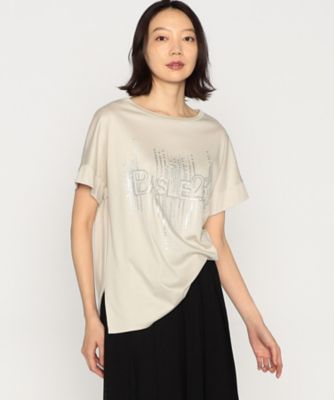 Ａｒｉｏｌｉｔｙスムース　ナイアガラスパンコール刺繍Ｔシャツ（２８２０ＴＧ０６）