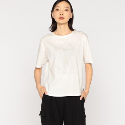 ＜BASILE28 (Women)＞プレミアムスムース　グラデーションプリントＴシャツ（２８２０ＴＧ１２）