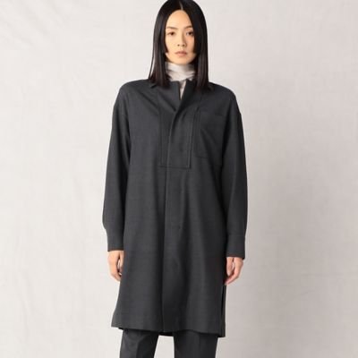 【セットアップ対応】ウールフィール　ロングシャツ（２８２１ＨＡ１０）