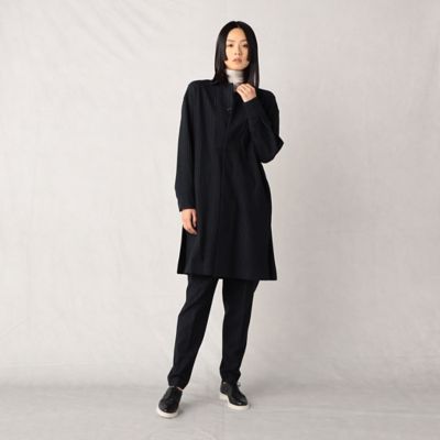 【セットアップ対応】ウールフィール　ロングシャツ（２８２１ＨＡ１０）