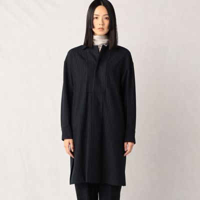 【セットアップ対応】ウールフィール　ロングシャツ（２８２１ＨＡ１０）