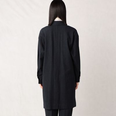【セットアップ対応】ウールフィール　ロングシャツ（２８２１ＨＡ１０）