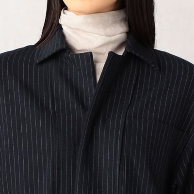【セットアップ対応】ウールフィール　ロングシャツ（２８２１ＨＡ１０）