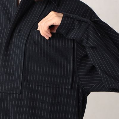 【セットアップ対応】ウールフィール　ロングシャツ（２８２１ＨＡ１０）