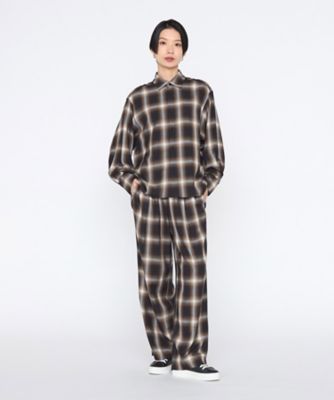 Willow Pants　オモテ　パジャマシャツ オンブレチェック オンブレチェック シャツ（2821HO01） | BASILE28 (Women